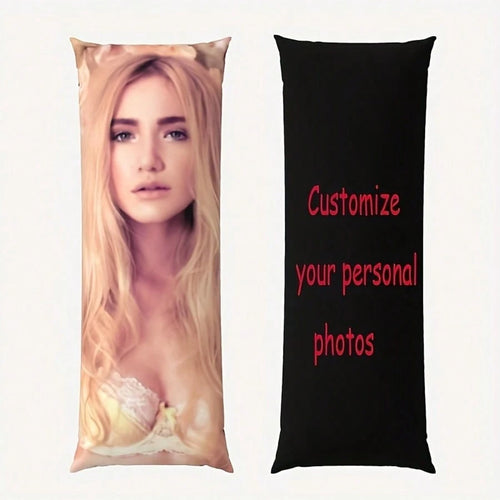Customized Personalized Rectangular Pillowcase- Double-Sided Customizable, Soft And Comfortable Fabric, Multiple Colors Available, Made Of Polyester Fiber, Ideal Gift For Family, Loved Ones, Friends