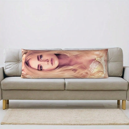 Customized Personalized Rectangular Pillowcase- Double-Sided Customizable, Soft And Comfortable Fabric, Multiple Colors Available, Made Of Polyester Fiber, Ideal Gift For Family, Loved Ones, Friends