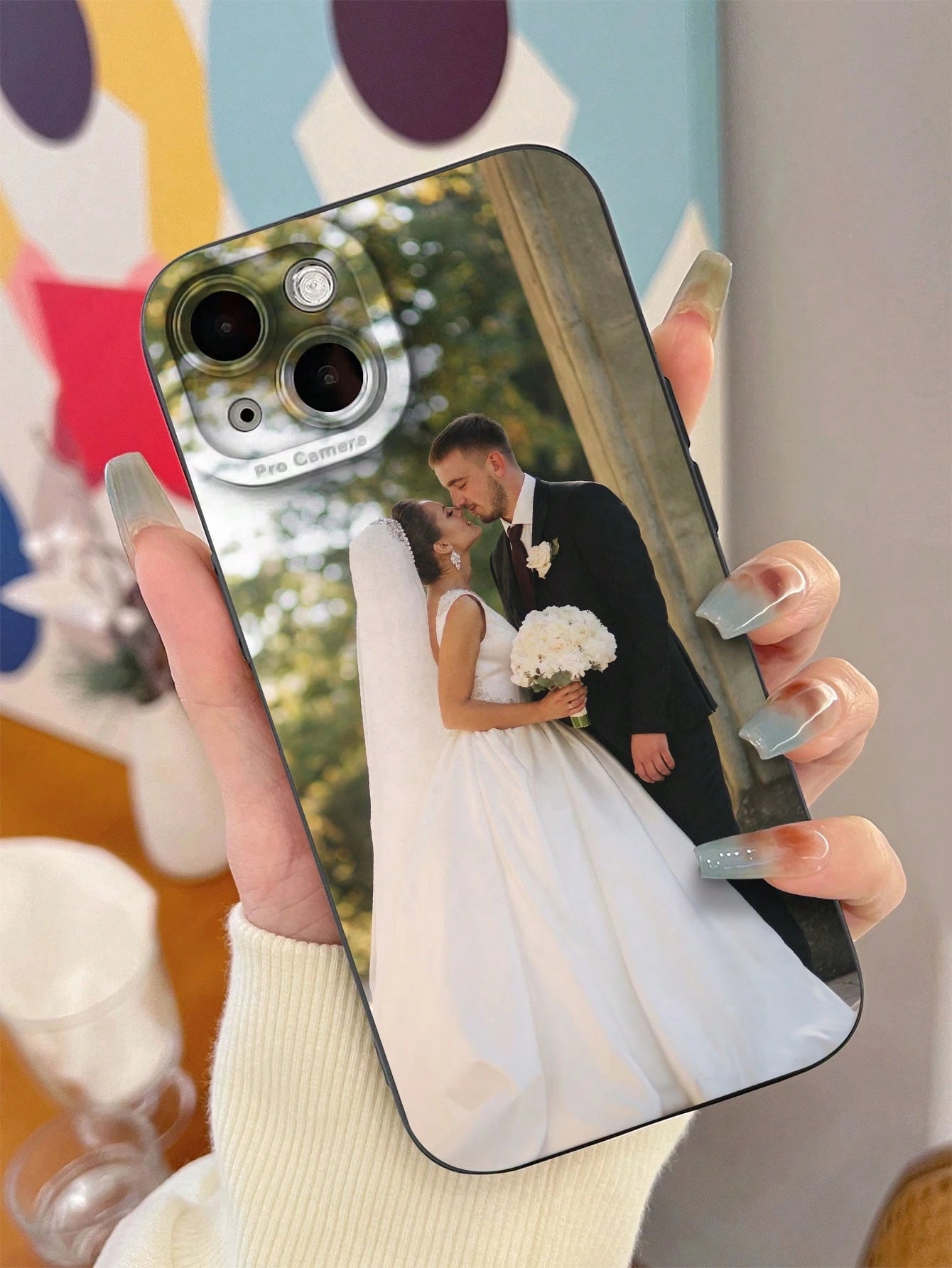 Customized Photo DIY Phone Case Thick Shockproof Protective For S21 S22 S23 S24 A12 A13 A14 A15 A21s XR 11 13 15 16 Pro Max, Personalized Halloween Wedding Anniversary Birthday Gift For Him Her, Aesth