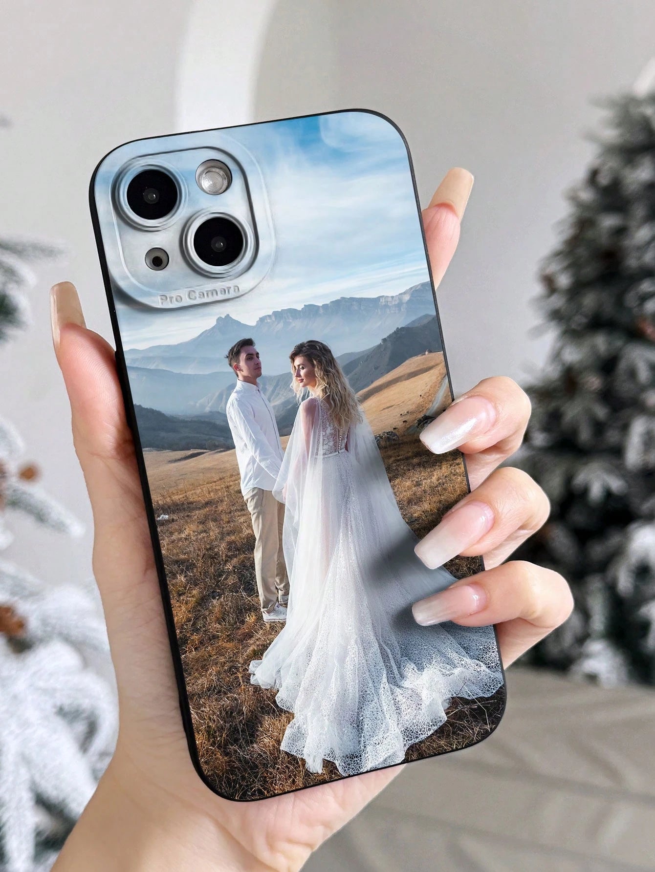 Customized Photo DIY Phone Case Thick Shockproof Protective For S21 S22 S23 S24 A12 A13 A14 A15 A21s XR 11 13 15 16 Pro Max, Personalized Halloween Wedding Anniversary Birthday Gift For Him Her, Aesth