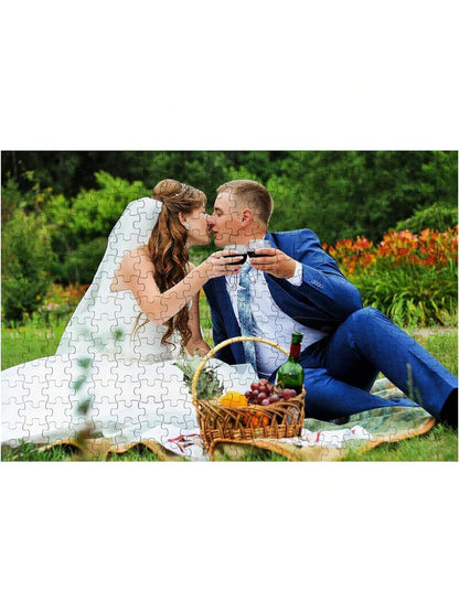 Customized Wooden Puzzle In Personalized Design, 100/300/500/1000 Pieces Large Size Custom Puzzle For Adults, Families, Weddings, Graduations, And Gifts. Room Decoration Ornamental, Exquisite, Adorabl