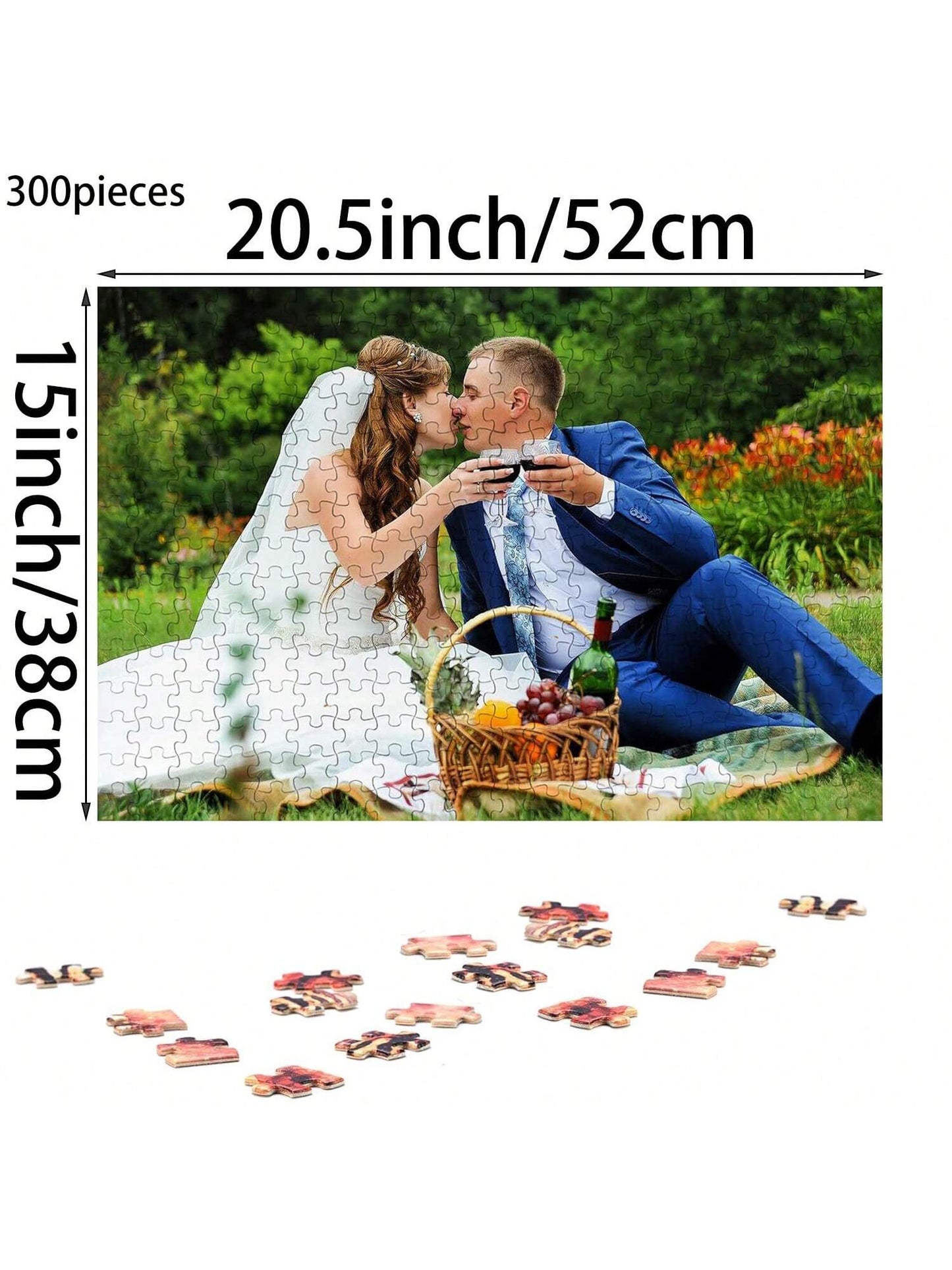 Customized Wooden Puzzle In Personalized Design, 100/300/500/1000 Pieces Large Size Custom Puzzle For Adults, Families, Weddings, Graduations, And Gifts. Room Decoration Ornamental, Exquisite, Adorabl