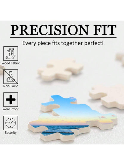 Customized Wooden Puzzle In Personalized Design, 100/300/500/1000 Pieces Large Size Custom Puzzle For Adults, Families, Weddings, Graduations, And Gifts. Room Decoration Ornamental, Exquisite, Adorabl
