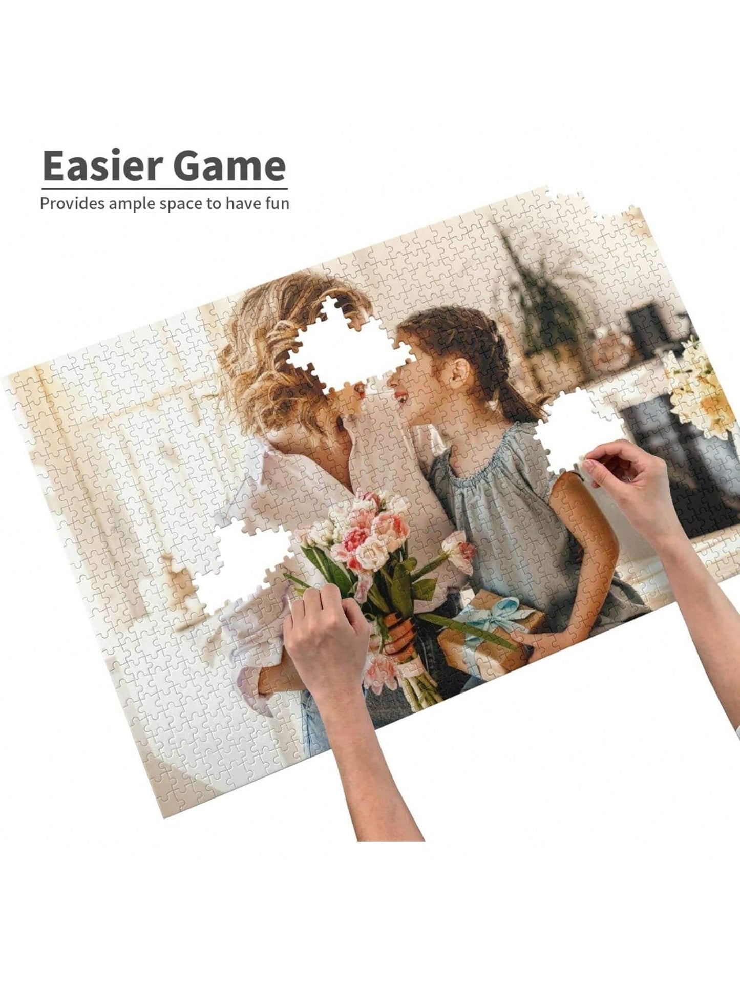 Customized Wooden Puzzle In Personalized Design, 100/300/500/1000 Pieces Large Size Custom Puzzle For Adults, Families, Weddings, Graduations, And Gifts. Room Decoration Ornamental, Exquisite, Adorabl