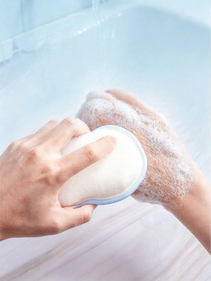 Cute Cartoon Baby Bath Sponge, Super Soft Gentle Exfoliating Bath Ball With Hanging Ring, Suitable For Newborns And Toddlers
