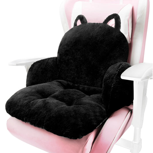 Cute Chair Cushion, Soft Seat Cushions For Office Desk, Kawaii Chair Pillow For Gaming, Comfy Floor Seating For Adults, Cow Stuff For Bedroom Playroom Dining Living Room Decor, 17"X16.5"