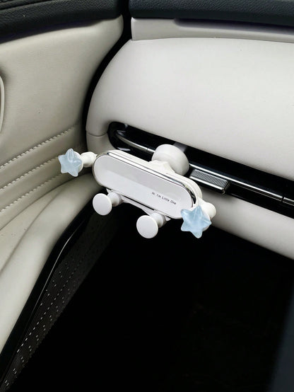 Cute Star Car Phone Holder Creative Car Vent Mount Navigation Support Bracket Gravity Sensing