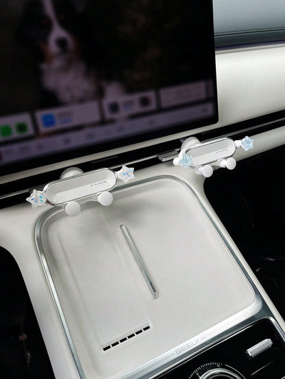 Cute Star Car Phone Holder Creative Car Vent Mount Navigation Support Bracket Gravity Sensing