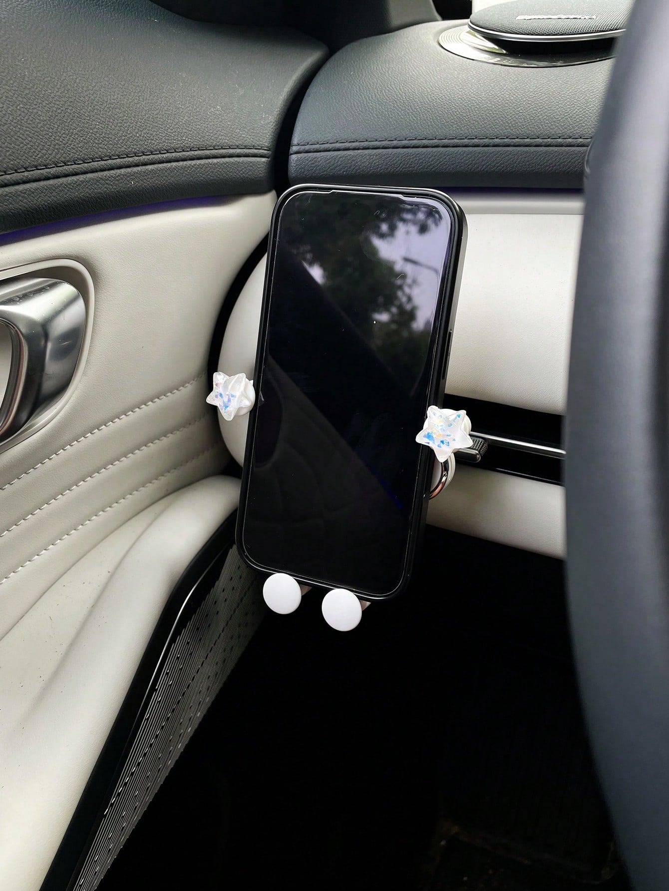 Cute Star Car Phone Holder Creative Car Vent Mount Navigation Support Bracket Gravity Sensing