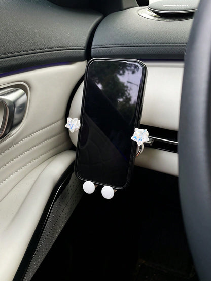 Cute Star Car Phone Holder Creative Car Vent Mount Navigation Support Bracket Gravity Sensing