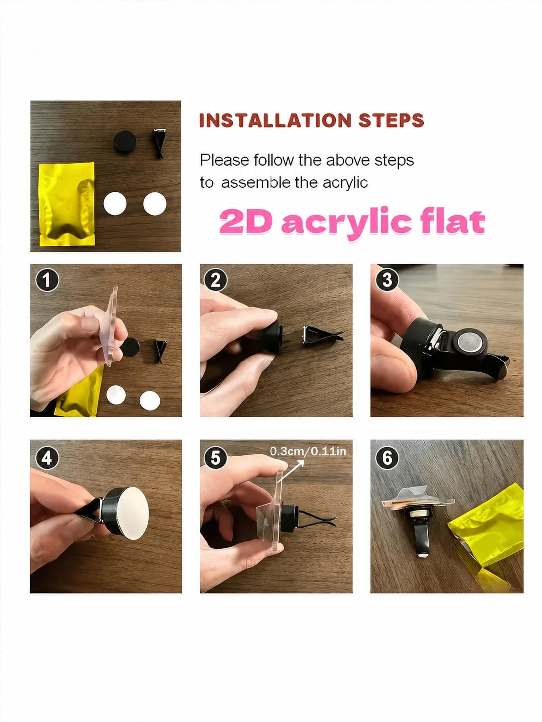 Cute Turtle Car Air Vent Clip, 2D Flat Acrylic Car Diffuser Decor, Fragrance-Free Auto Air Outlet Ornament, Lovely Car Interior Accessory, Ideal Holiday Gift For Drivers (Essential Oil Not Included)
