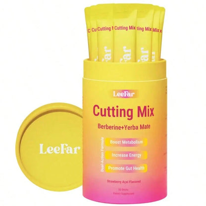 Cutting Drink Mix By LeeFar| Supports Daily Wellness| Strawberry Açaí, 30 Servings