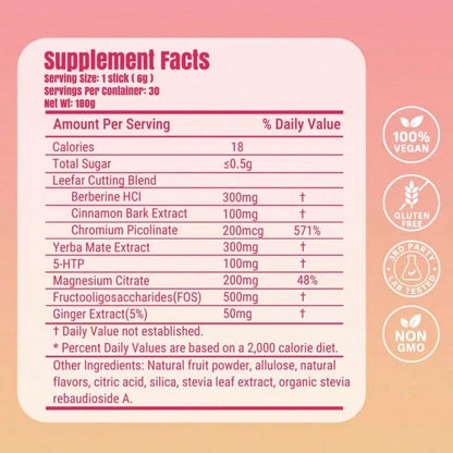 Cutting Drink Mix By LeeFar| Supports Daily Wellness| Strawberry Açaí, 30 Servings