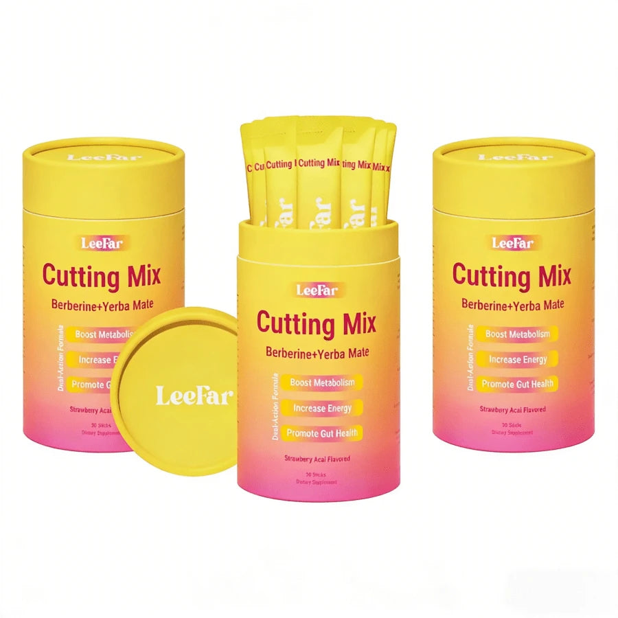 Cutting Drink Mix By LeeFar| Supports Daily Wellness| Strawberry Açaí, 30 Servings