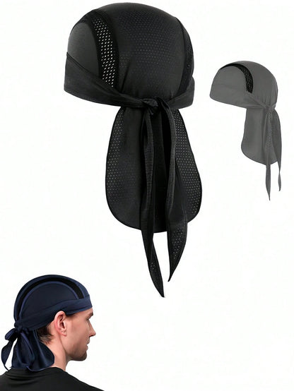 Cycling Cap Quick-Dry Cap Breathable Sun Protection Cycling Wraps Headgear Liner Sweat Wicking Dew Rag Running Sun UV Protection Cap For Cycling Hiking Running Outdoor Sports And Daily Use Cycling Acc