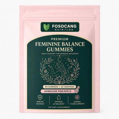 Daily Feminine Gentle Wellness Chewable Gummies, Premium Women's Balance Nutrient Soft Gummy Supplement Tropical Pineapple Taste, Supports Immune & Gentle Flora Maintenance, 60 Gummies Easy Chew Seale