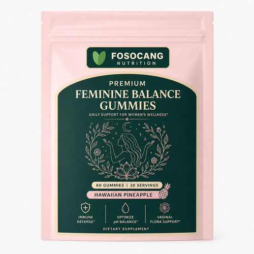 Daily Feminine Gentle Wellness Chewable Gummies, Premium Women's Balance Nutrient Soft Gummy Supplement Tropical Pineapple Taste, Supports Immune & Gentle Flora Maintenance, 60 Gummies Easy Chew Seale