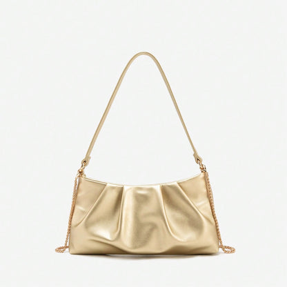Dancing Engine Luxury Designer Shoulder Bag, PU Leather Evening Clutch Purse For Women