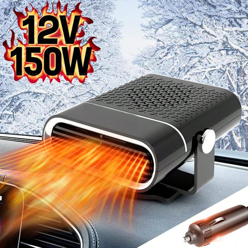 Dazone Portable Car Heater Electric Heating Fan Defogger Defroster Demister Cooler 12V 150W Electric Car Heater & Defroster Rapid Heating Cooling Fan For Vehicle