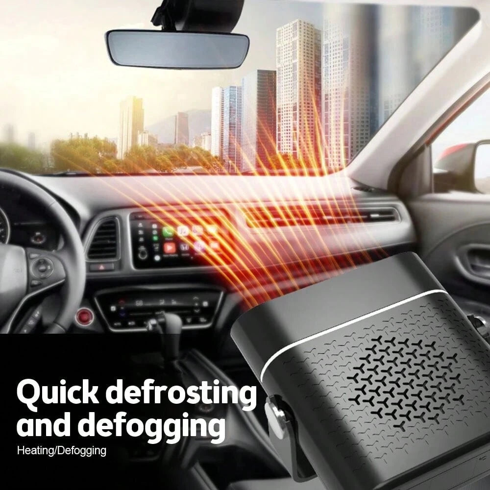 Dazone Portable Car Heater Electric Heating Fan Defogger Defroster Demister Cooler 12V 150W Electric Car Heater & Defroster Rapid Heating Cooling Fan For Vehicle