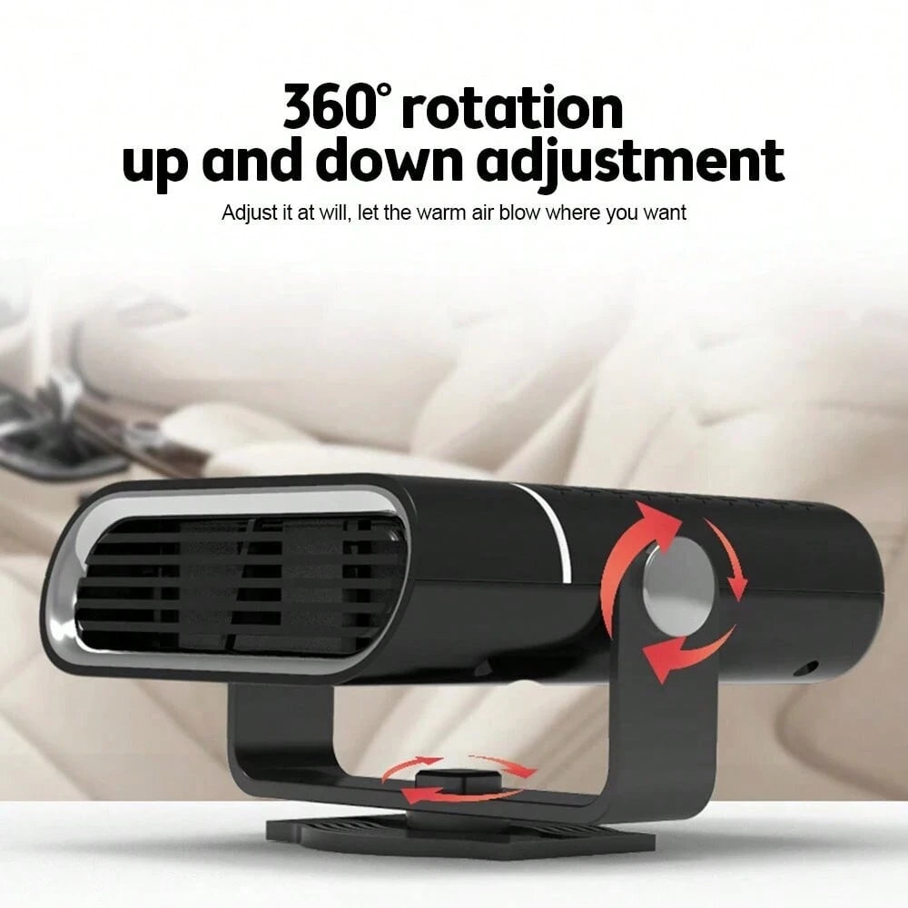 Dazone Portable Car Heater Electric Heating Fan Defogger Defroster Demister Cooler 12V 150W Electric Car Heater & Defroster Rapid Heating Cooling Fan For Vehicle