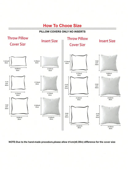 Decorative Faux Wool Pillow Covers, Soft Short Plush Square Pattern Cushion Covers, Modern Decor For Sofa, Home Bedroom, Dorm Use,Fall Decor,Autumn Decor,Room Decor
