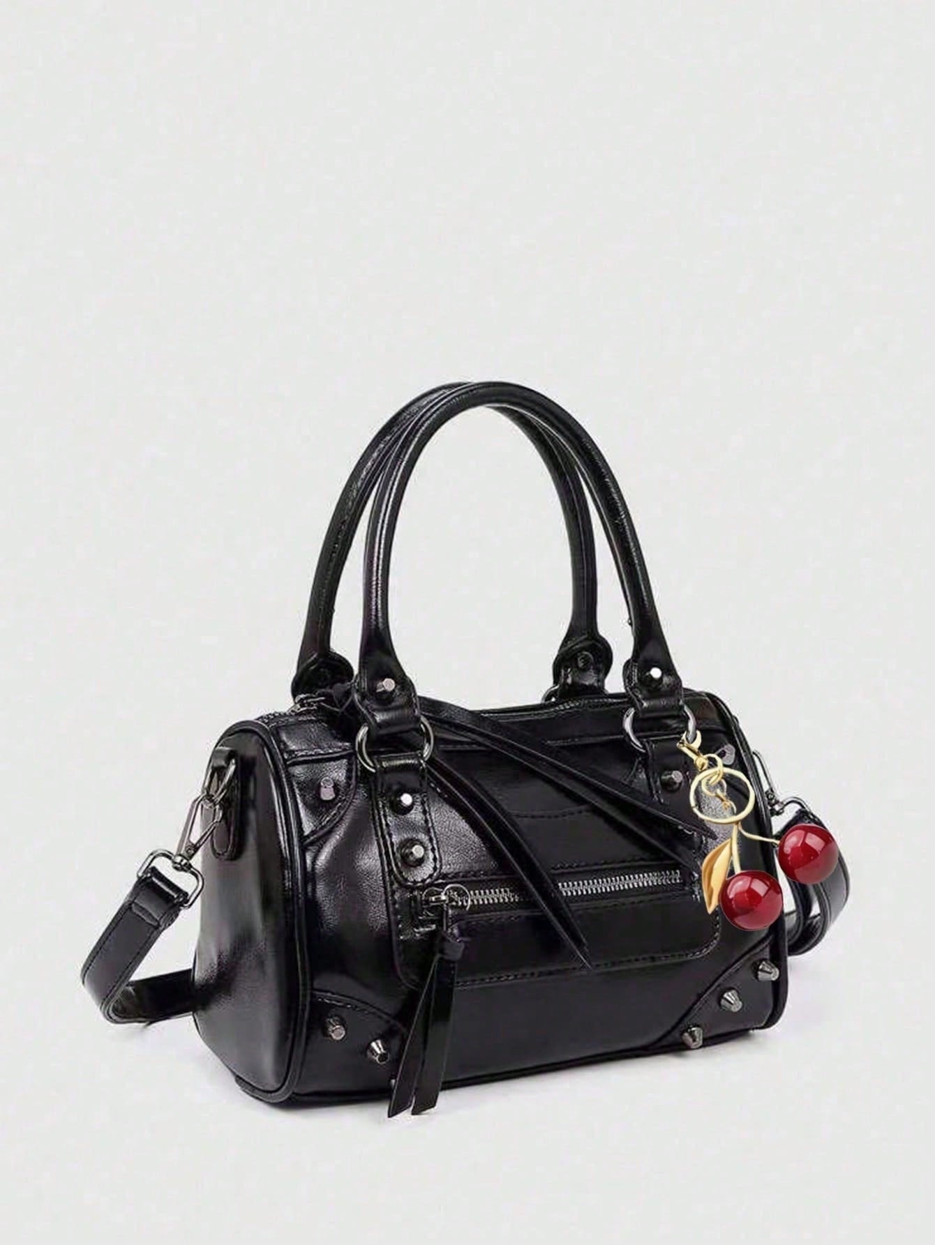 Dedoo Vintage Punk Mechanical Style Large Capacity Office PU Leather Women's Handbag, Shoulder Underarm Bag, New Women's Tote Bag