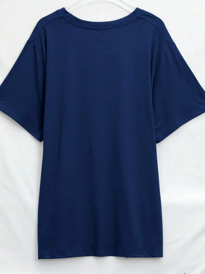 Denim Diamond And Pearls T-Shirt,Elegant Gemstone Bow Graphic Tee,Preppy Streetwear,Plus Size Cotton Printed T-Shirt,Unisex Oversized Fit