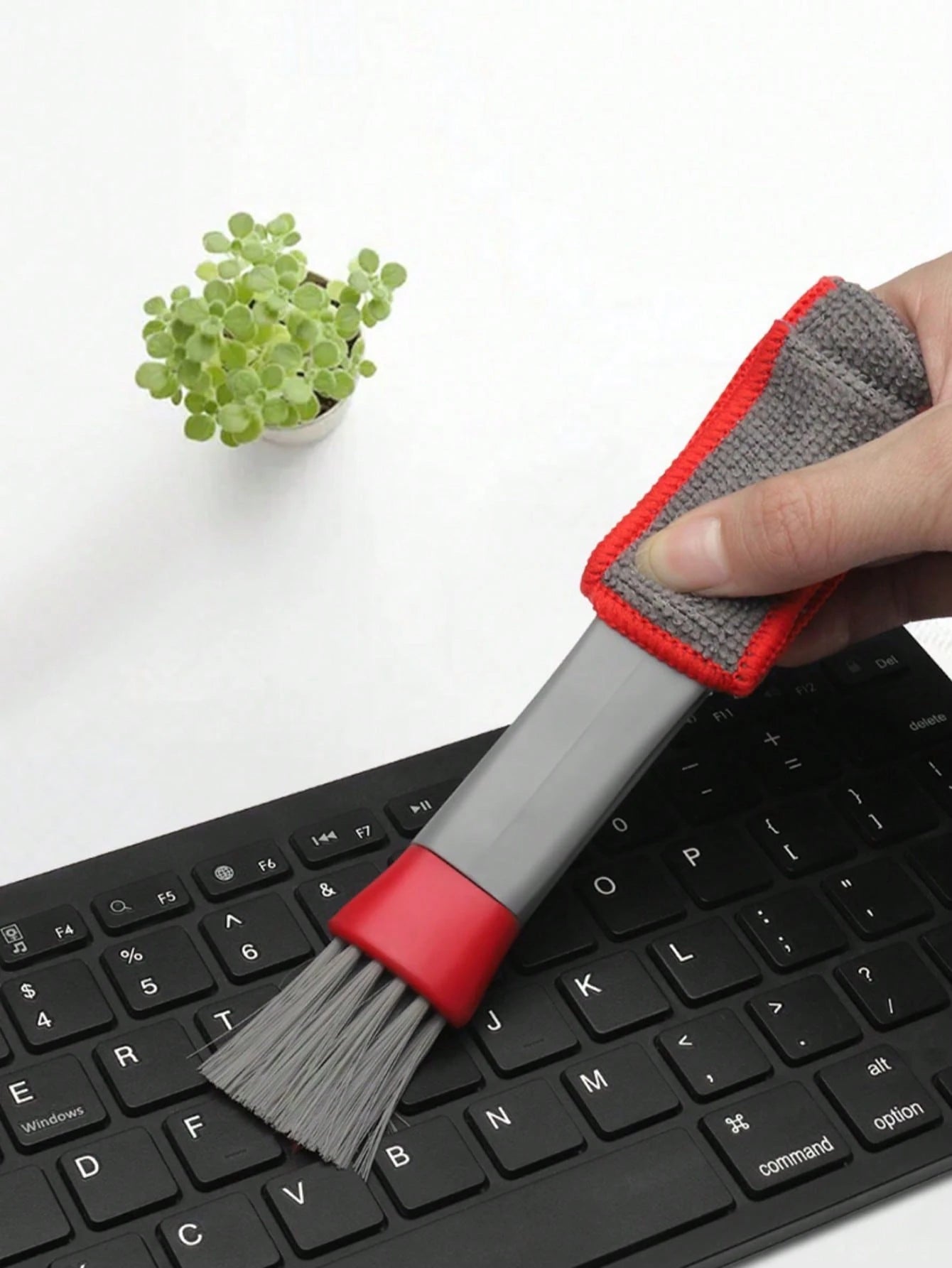 Detailing Brush,1pc Multi-Functional Double-Ended Gap Cleaning Brush For Air Conditioner Vents, Window Blinds, Keyboards