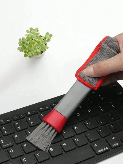 Detailing Brush,1pc Multi-Functional Double-Ended Gap Cleaning Brush For Air Conditioner Vents, Window Blinds, Keyboards