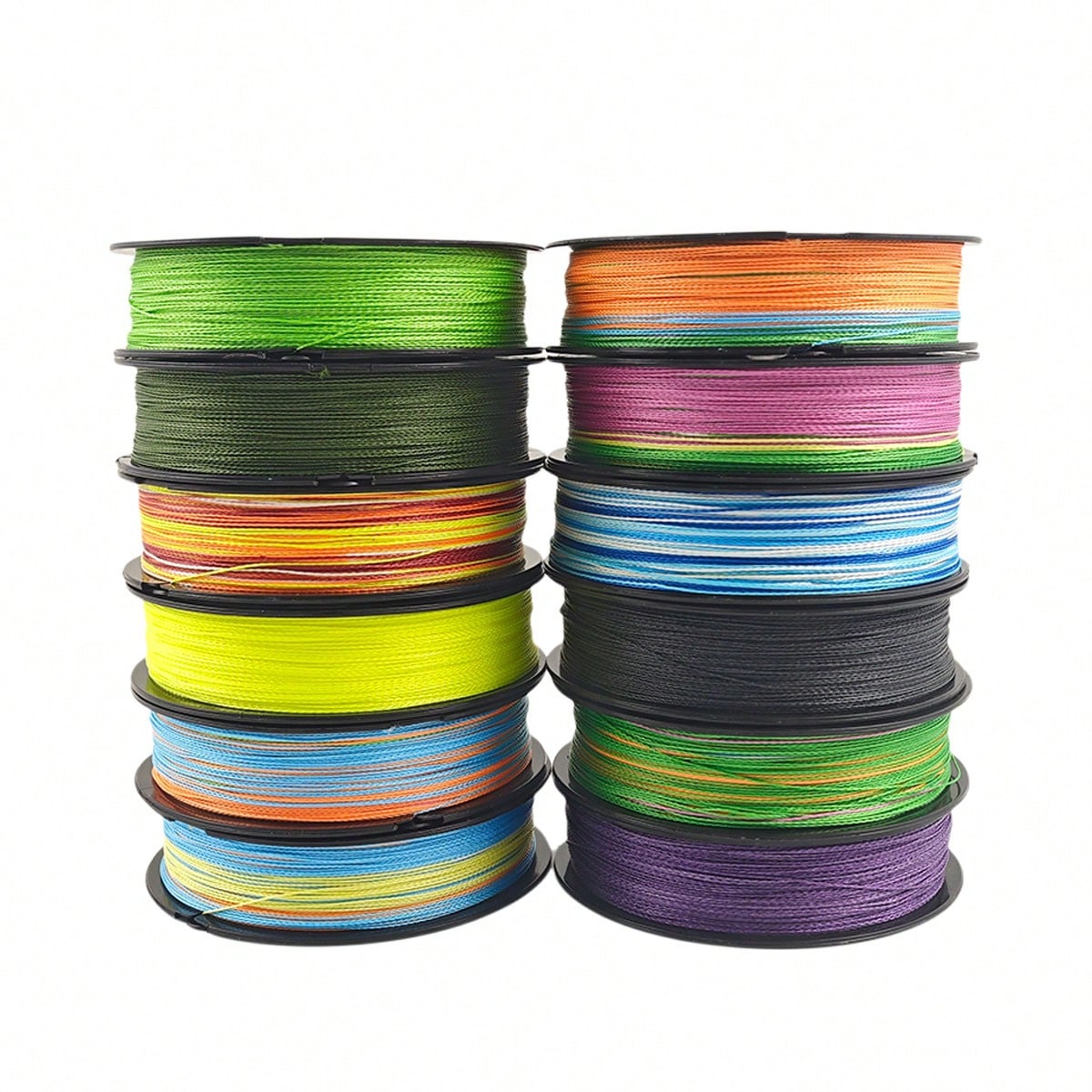 Diseathriving 4-Strand Braided PE Fishing Line, Zero Stretch High Sensitivity Wear Resistant Smooth Casting Braided Line, Imported Raw Fiber For Freshwater Saltwater Bass Fishing, Multiple Colors Avai