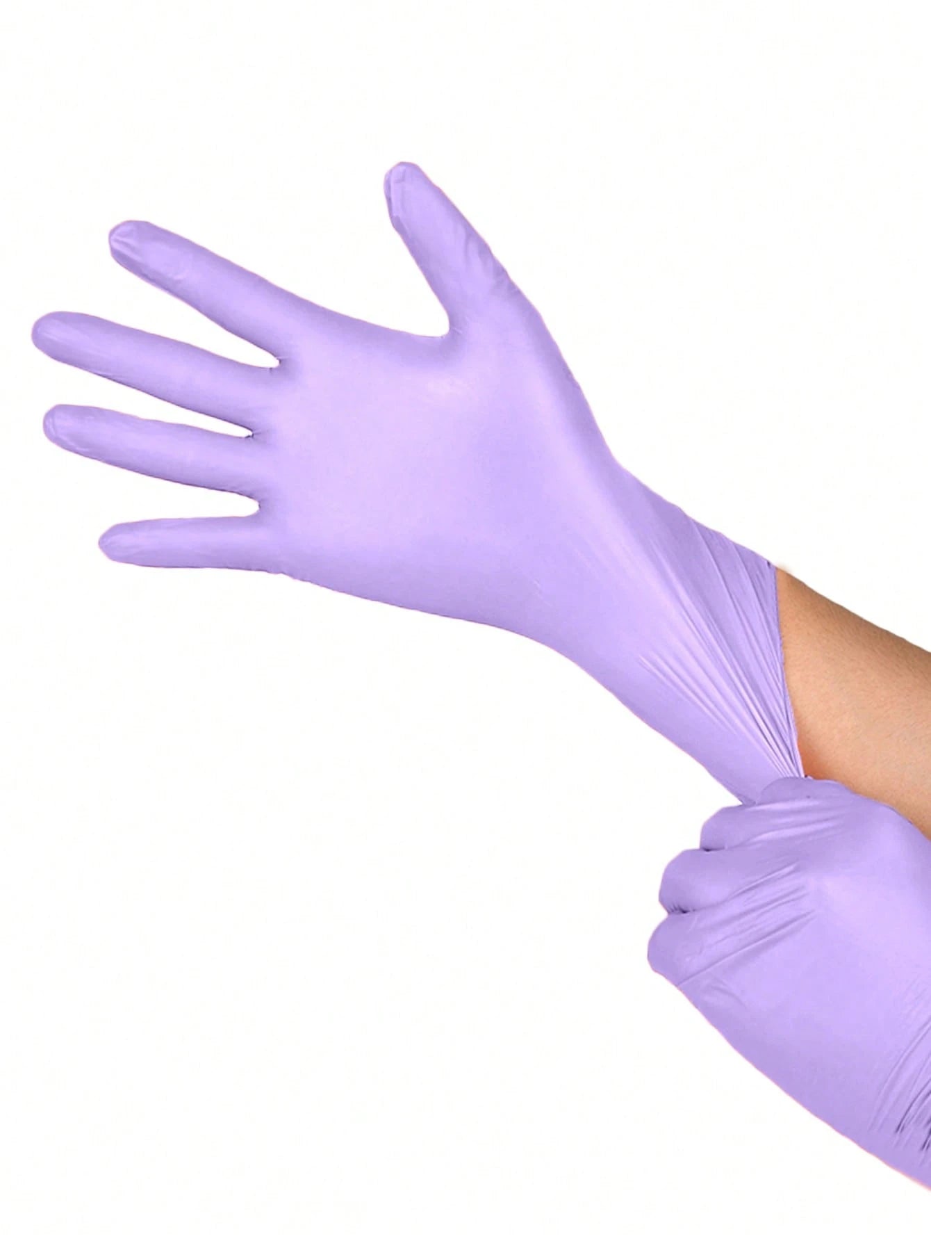 Disposable Nitrile Gloves, Available In Pink, White, Black, Blue, Latex-Free, Waterproof Cleaning Gloves, Suitable For Home, Kitchen, BBQ Cleaning, Hair Dyeing, Manufacturing And Other Household Tools