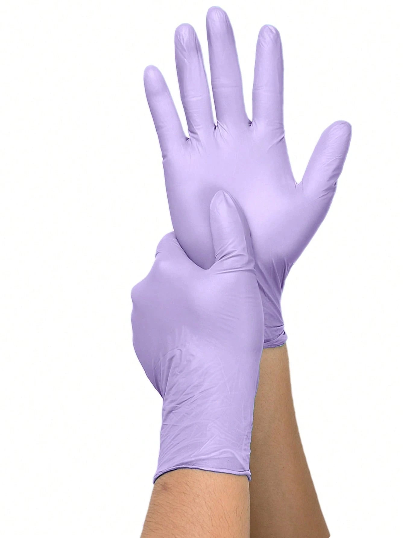 Disposable Nitrile Gloves, Available In Pink, White, Black, Blue, Latex-Free, Waterproof Cleaning Gloves, Suitable For Home, Kitchen, BBQ Cleaning, Hair Dyeing, Manufacturing And Other Household Tools