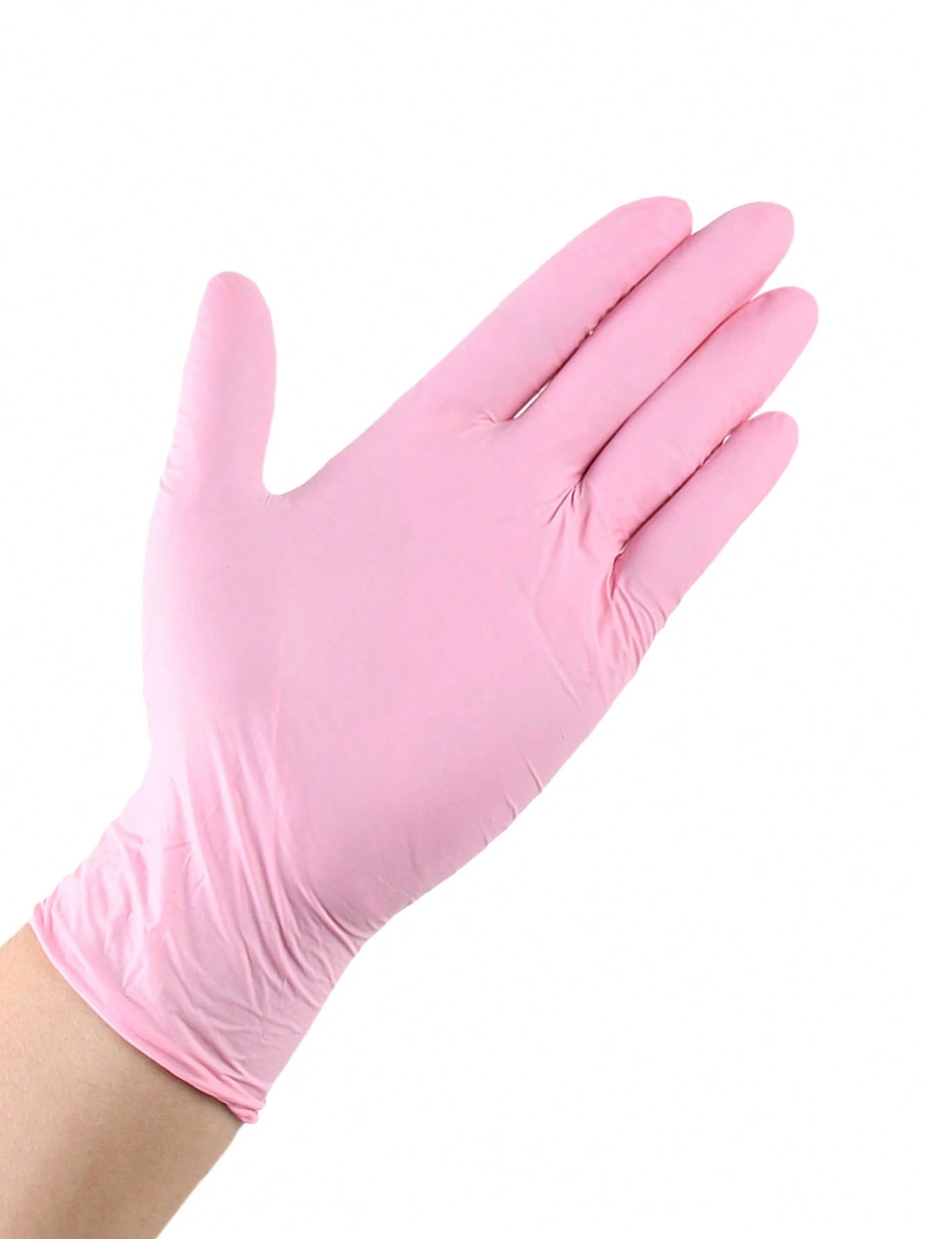 Disposable Nitrile Gloves, Available In Pink, White, Black, Blue, Latex-Free, Waterproof Cleaning Gloves, Suitable For Home, Kitchen, BBQ Cleaning, Hair Dyeing, Manufacturing And Other Household Tools