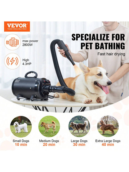 Dog Lover Gift And Dog Mom Love Dryer 2800W Portable Professional Cat/Dog Lover Gift And Dog/Cat Mom Love Dog Lover Gift And Dog Mom Love Blower Dryer 4.3HP High Velocity Cat/Dog Lover Gift And Dog/Ca