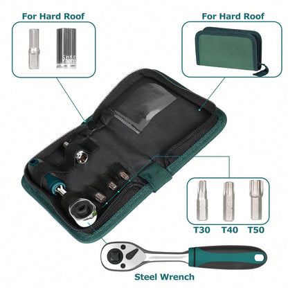 Door Removal Tool Kit Compatible With Jeep Wrang Ler Accessories JK JL 2 4 Door Hard Top Removal Kit Hardtop Torx Tool Kits For JKU JLU Gladiator JT 2007-2025, Green