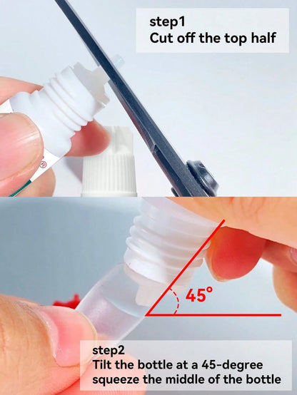 Dueloit 30pcs/10pcs/6Pcs/1pc Max Speed Nail Glue For Press On Nails, Super Strength Flex Formula Nail Adhesive, With Twist-Off Cap & Nozzle Tip Squeeze Applicator,Need To Cut Off Half The Tip,Random