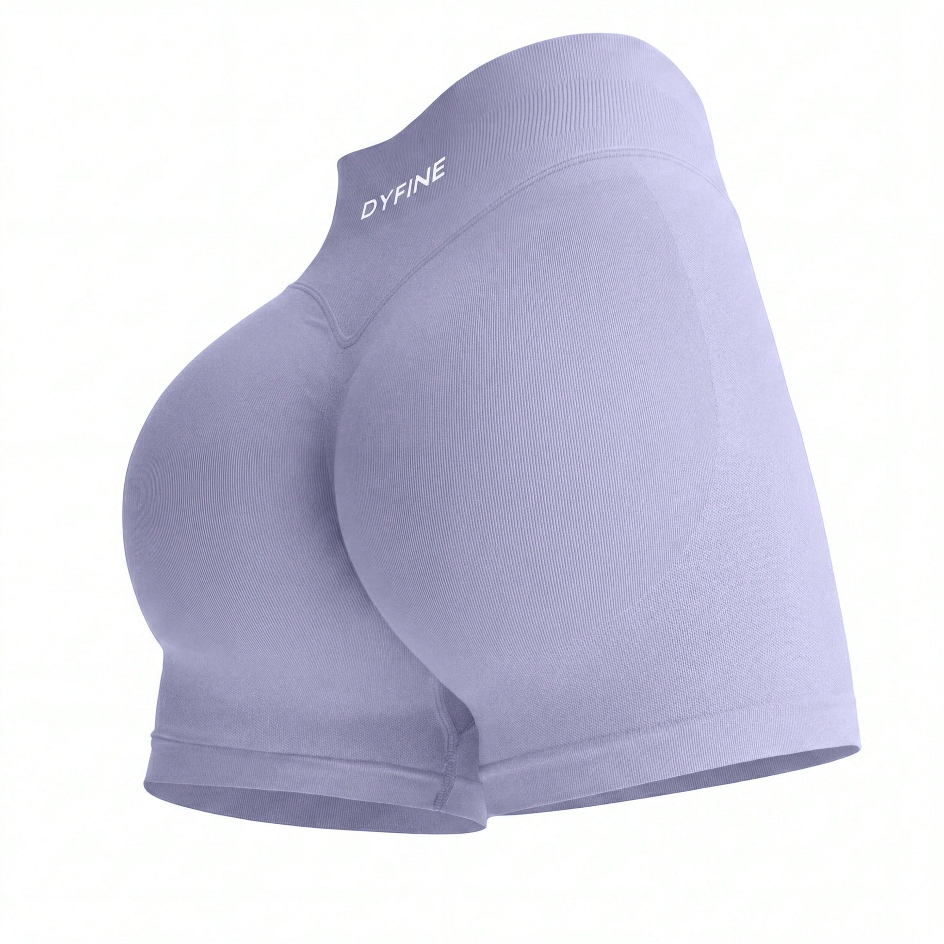 DYFINE Women's Seamless Elastic Butt Lifting Shaping Yoga Fitness Gym Running Sports Shorts