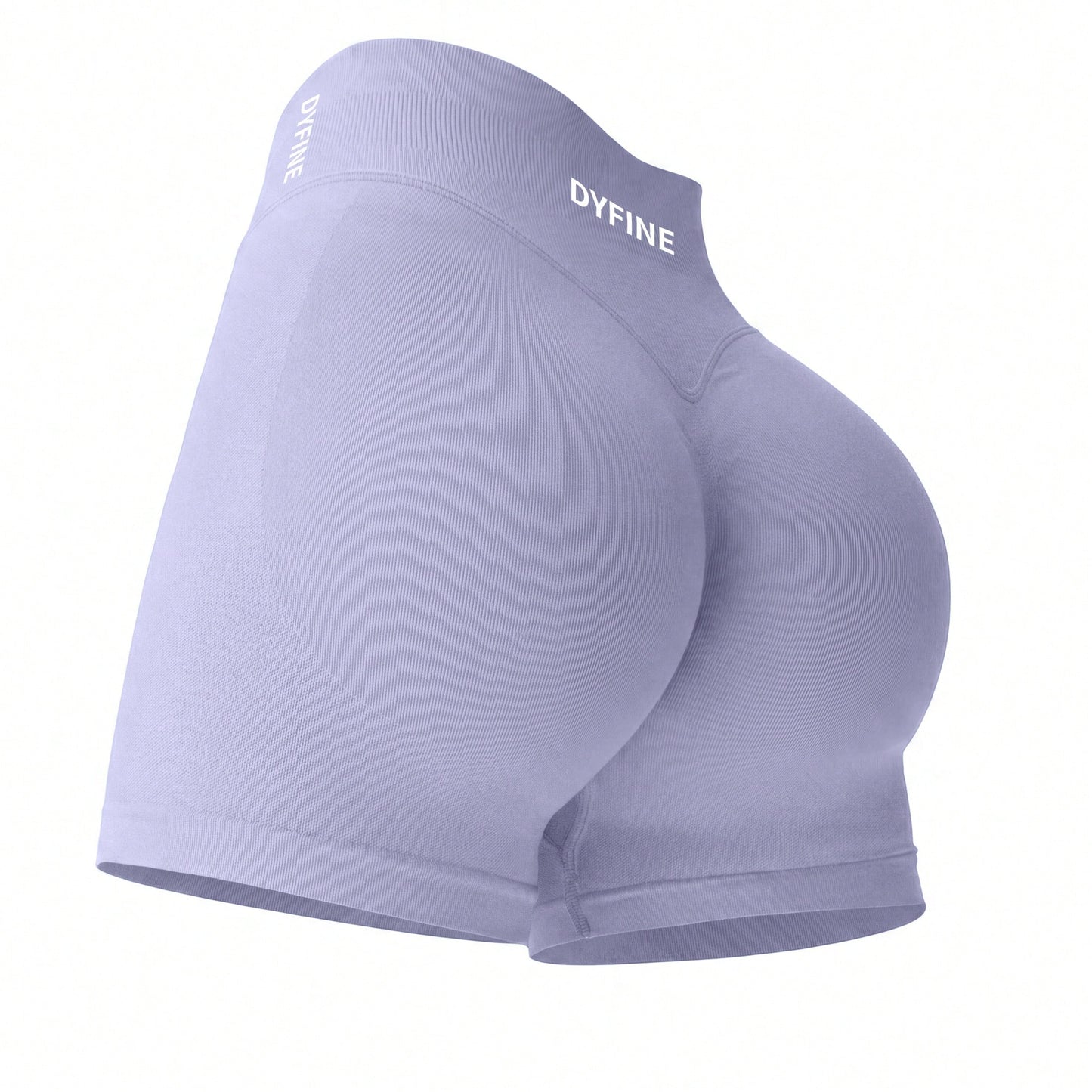 DYFINE Women's Seamless Elastic Butt Lifting Shaping Yoga Fitness Gym Running Sports Shorts