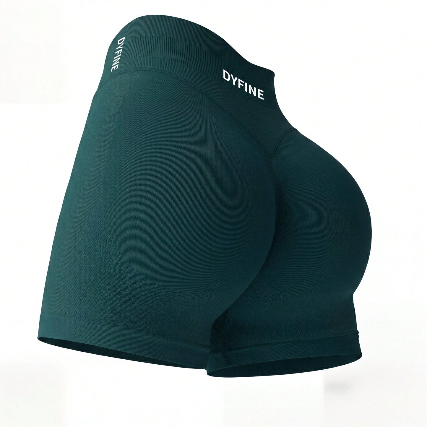 DYFINE Women's Seamless Elastic Butt Lifting Shaping Yoga Fitness Gym Running Sports Shorts