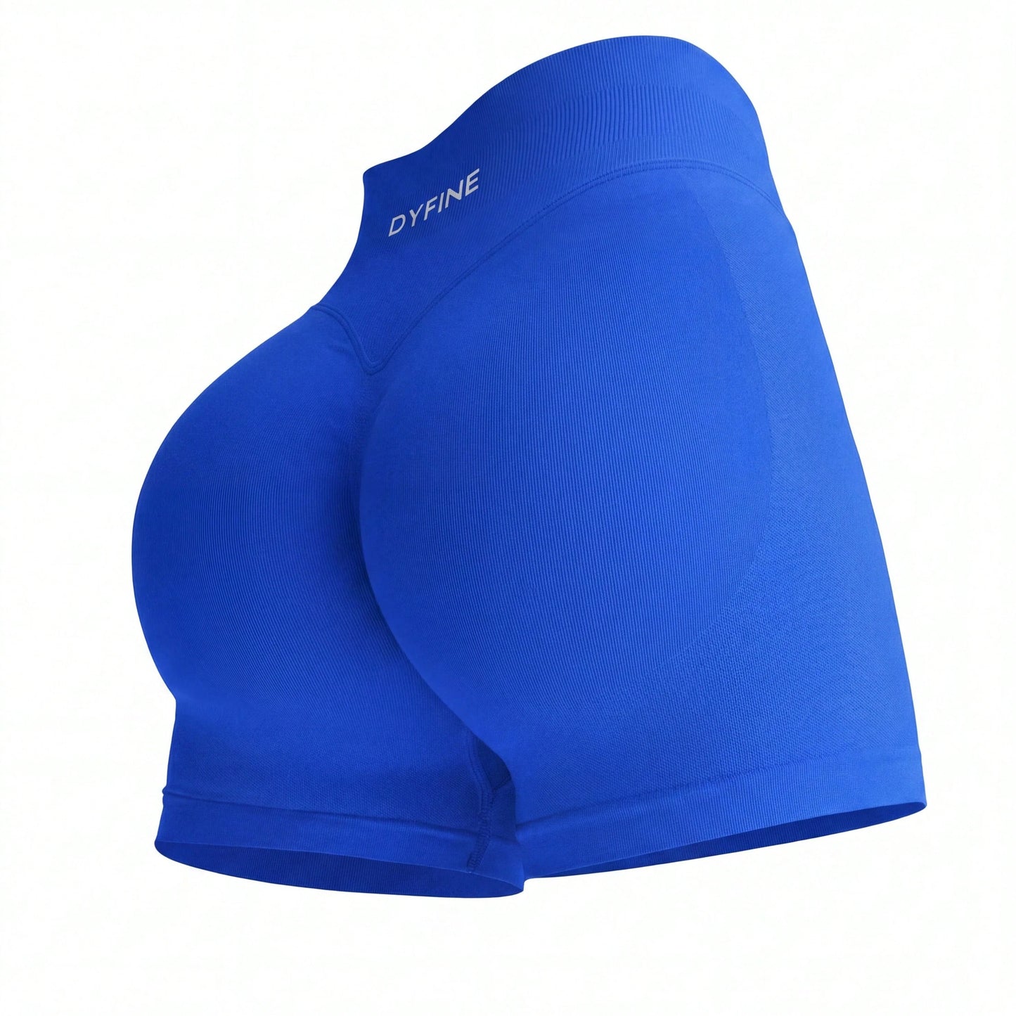 DYFINE Women's Seamless Elastic Butt Lifting Shaping Yoga Fitness Gym Running Sports Shorts