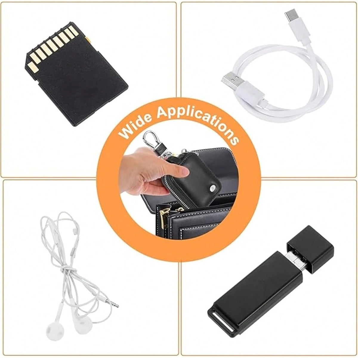 Earbud, Headphone Storage 4/1/2/3/Pro 2, PU Leather Zipper Carrying Pouch Earbuds Bag With Keychain Wireless Earphones, Wired Headphone & USB- EJB 1 PCS Brown