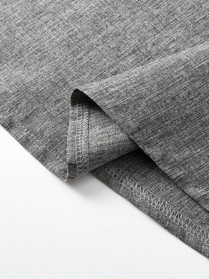 EARO Women's High Waist Gray Skirt, Elegant Casual Style Spring