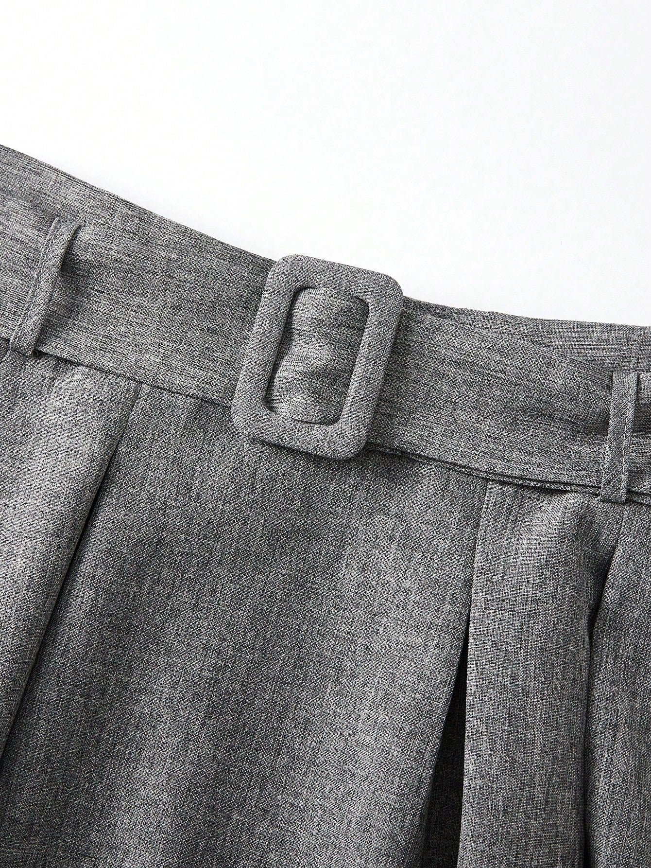 EARO Women's High Waist Gray Skirt, Elegant Casual Style Spring