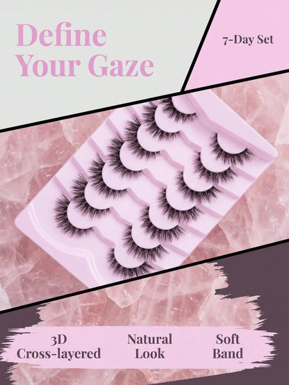 ELAE Lash Clusters D Curl, 168 Pcs Wispy Individual Lashes, 8-16mm Mixed Length DIY Cluster Eyelashes, 14 Rows Spiky False Lashes For At-Home Lash Extension Look