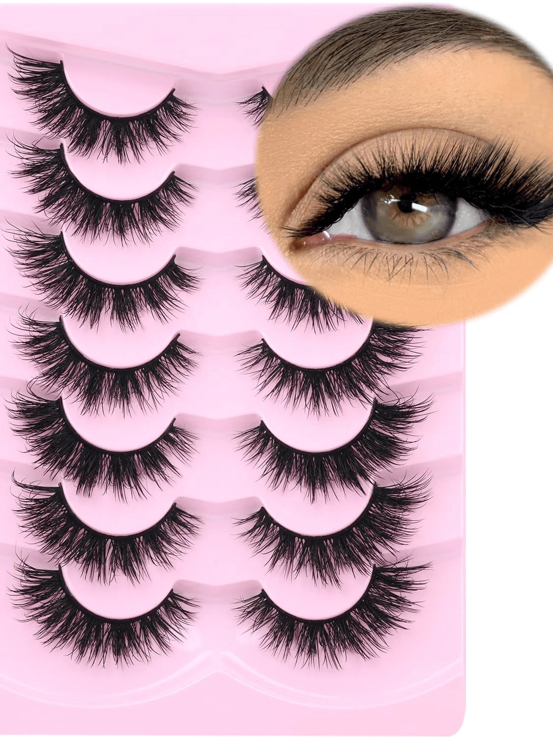 ELAE Lash Clusters D Curl, 168 Pcs Wispy Individual Lashes, 8-16mm Mixed Length DIY Cluster Eyelashes, 14 Rows Spiky False Lashes For At-Home Lash Extension Look
