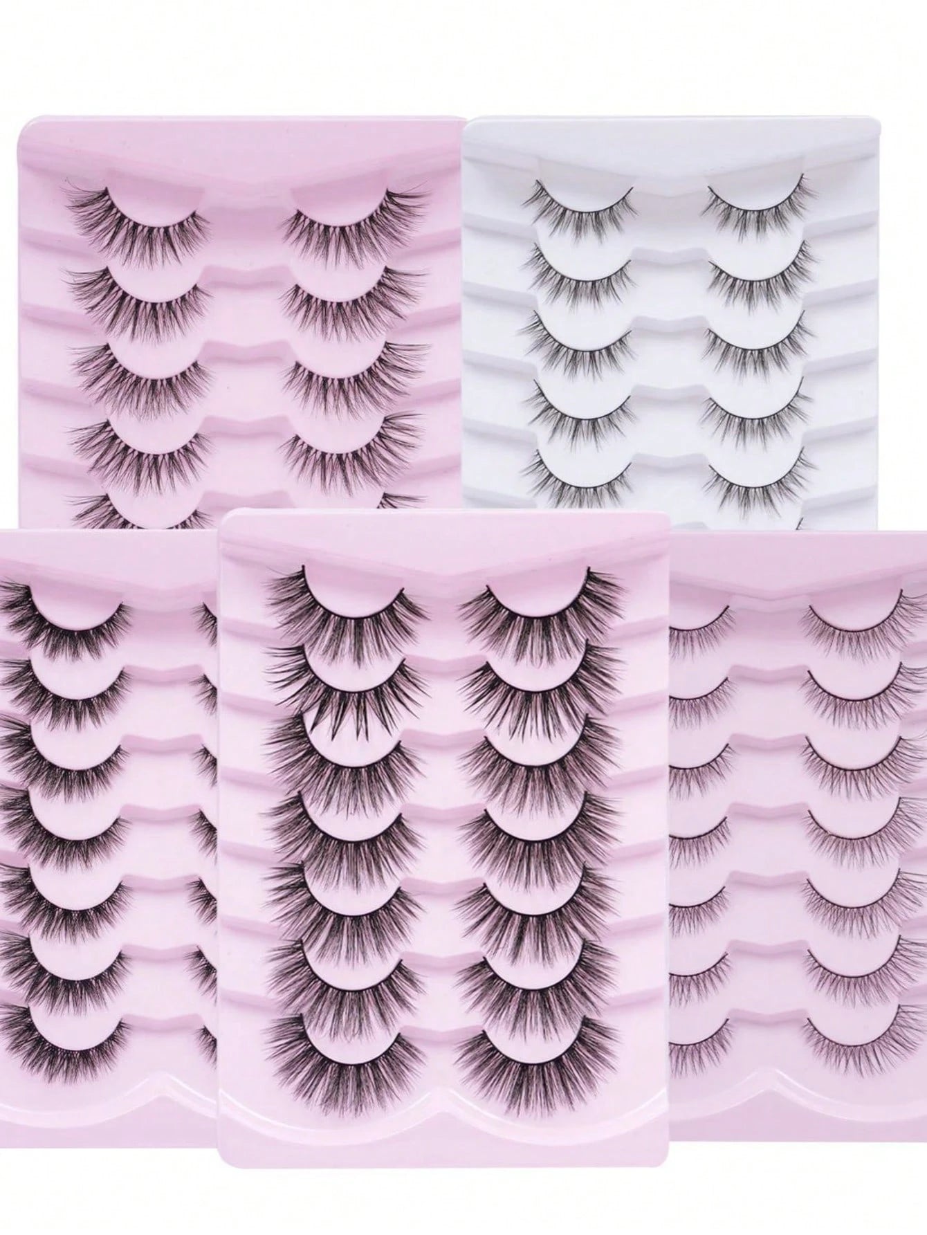 ELAE Lash Clusters D Curl, 168 Pcs Wispy Individual Lashes, 8-16mm Mixed Length DIY Cluster Eyelashes, 14 Rows Spiky False Lashes For At-Home Lash Extension Look