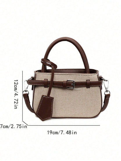 Elegant Ladies Handbag Featuring Textured Woven Surface Adjustable Strap, Fashion Accessory For Work, Travel And Weekend Styling