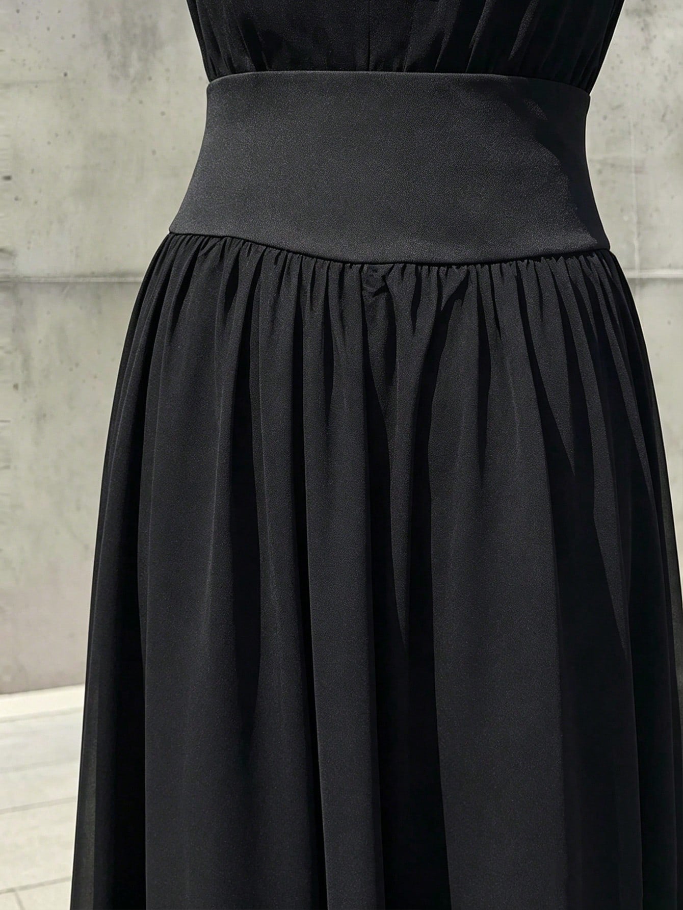 Elegant Women's Chiffon Skirt With Elastic Waist And Lining, Suitable For Professional Attire, Back To School, Street Wear, Vacation And Casual Wear, Women's Summer And Autumn Clothing