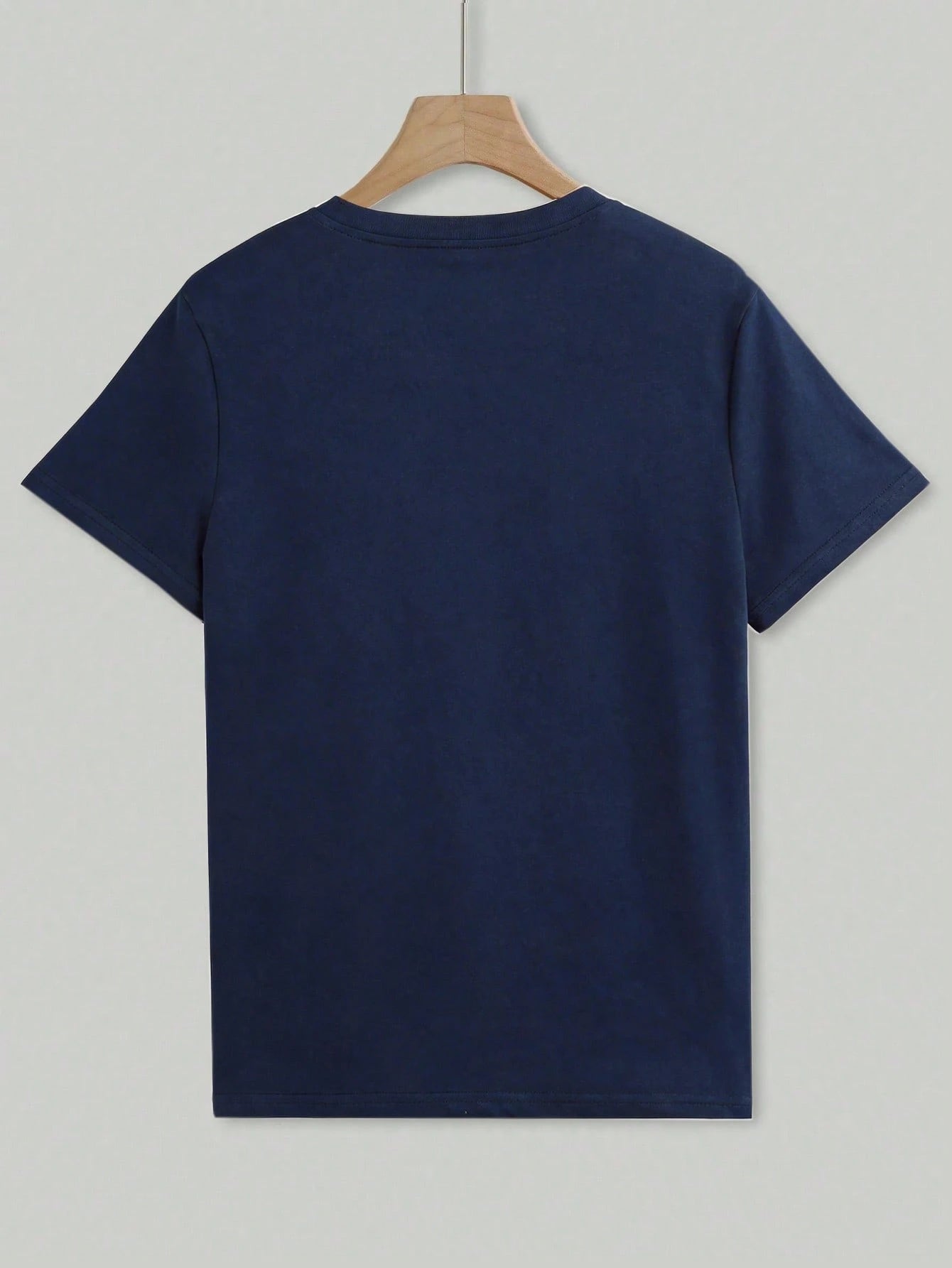 EMERY ROSE Women's Casual Solid Color Round Neck Short Sleeve T-Shirt, Versatile For Summer